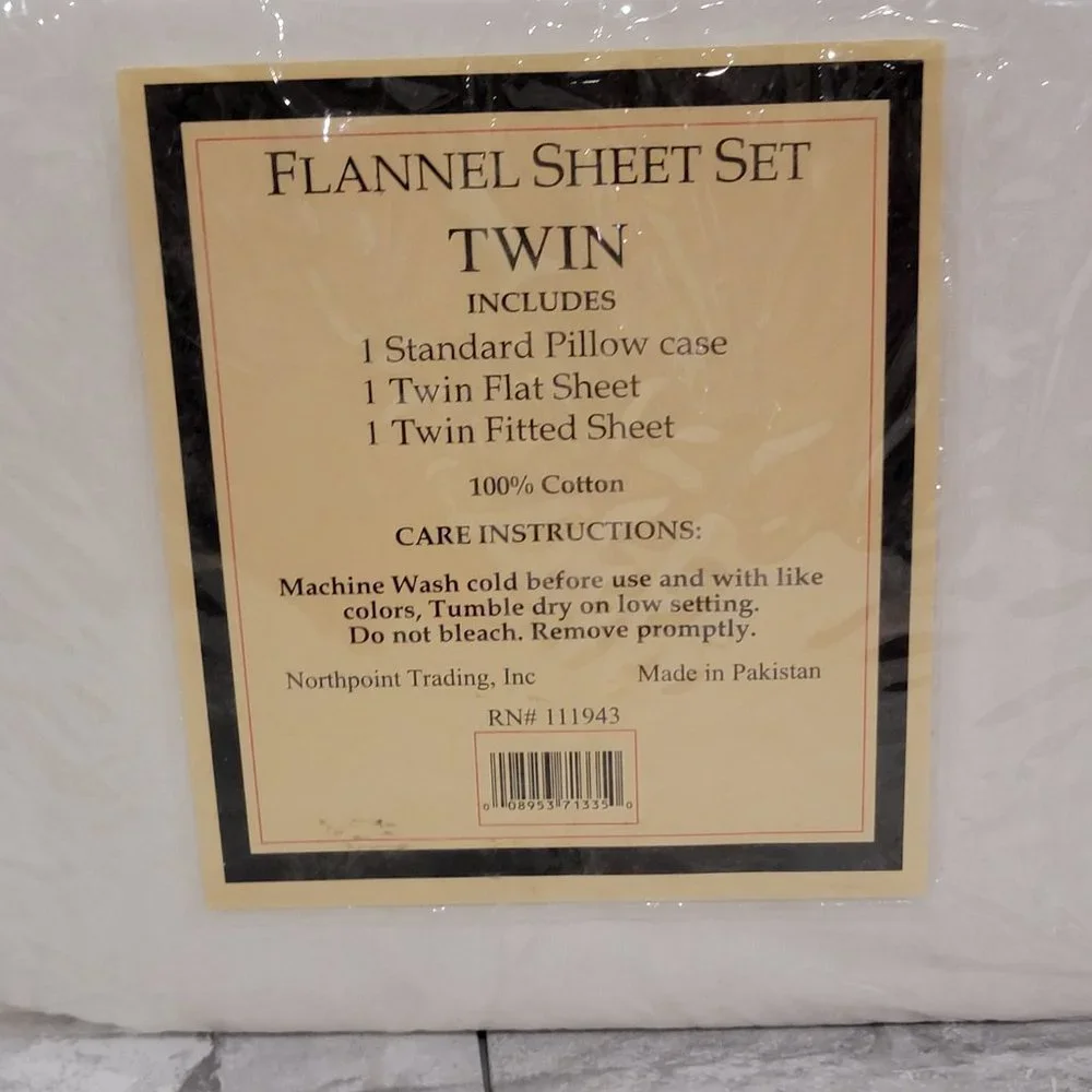 Northpoint Home Twin Flannel Sheet Fit Matresses up‎ to 14